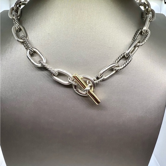 David Yurman Jewelry - David Yurman Madison Toggle Chain Necklace with 18K Yellow Gold